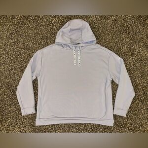 NIKE One Women L Purple Therma Fleece Hoodie Lavender Mist Soft LARGE